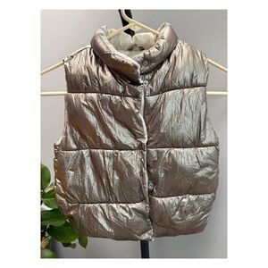 Zara Baby Metallic Puffer Vest 2/3T
